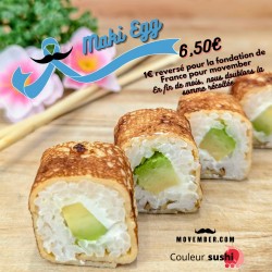 Maki egg avocat/cheese